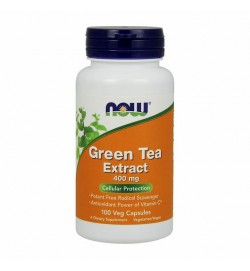 Green Tea Extract 400 mg 60% 100 caps NOW  СРОК12.18